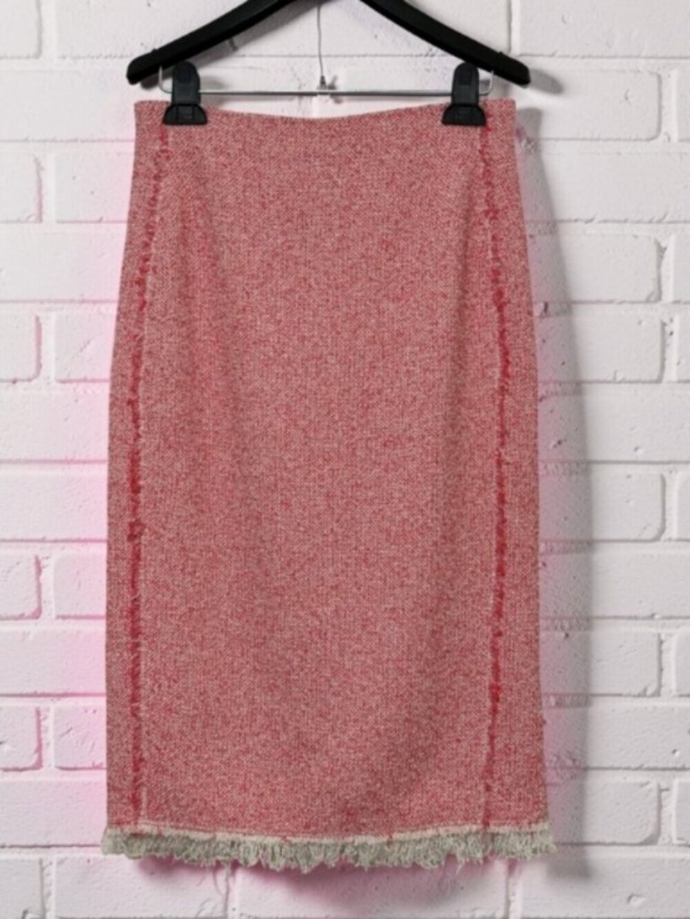 REBECCA TAYLOR Pencil Skirt Pink and Cream Size 4